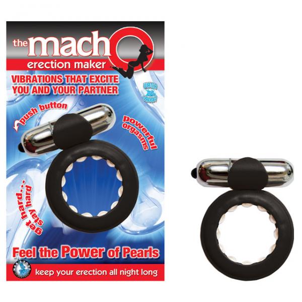 The Macho Erection Maker Cock Ring Black - ACME Pleasure