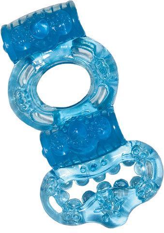 Double Power Cock and Ball Ring Blue - ACME Pleasure