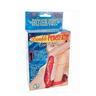 Double Penetrator Rabbit Cockring Vibrating Waterproof Red - ACME Pleasure