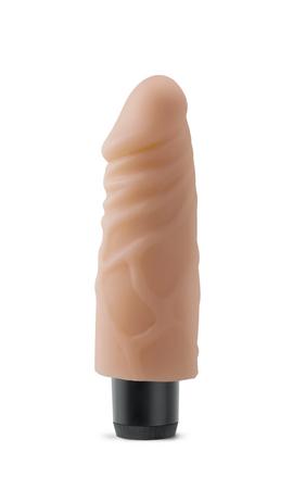 Real Feel Lifelike Toyz No 4 Beige Vibrating Dildo - ACME Pleasure