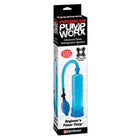 Pump Worx Beginners Power Pump With Cock Ring Blue - ACME Pleasure