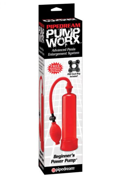 Pump Worx Beginners Power Pump Red - ACME Pleasure