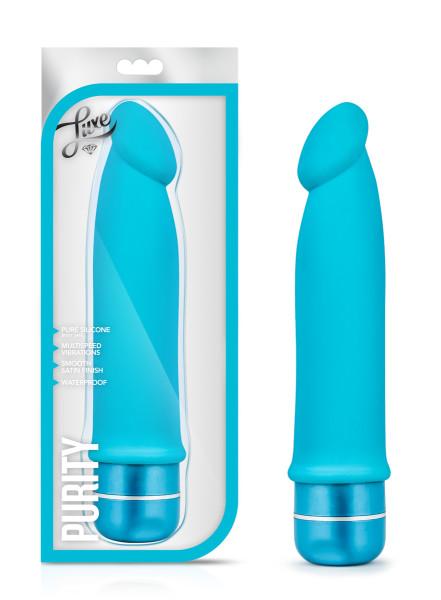 Purity Silicone Vibrator Blue - ACME Pleasure