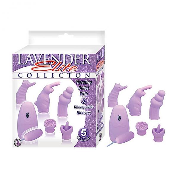 Elite Collection Vibrating Bullet 5 Changeable Sleeves - Purple - ACME Pleasure