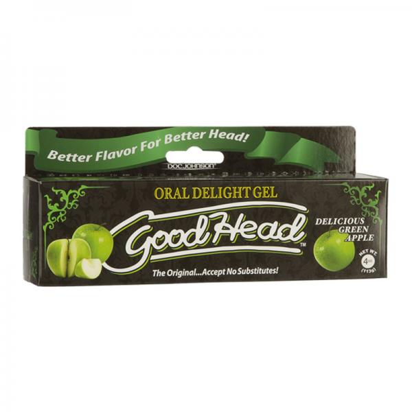 Goodhead Oral Delight Gel Green Apple 4oz Tube - ACME Pleasure