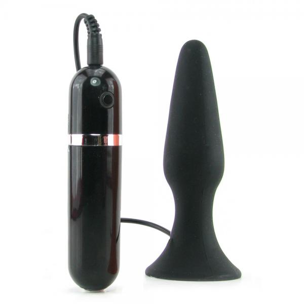 My First Silicone Surge Vibrating Butt Plug 5 Inch - Black - ACME Pleasure