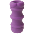 Mood Pleaser Thick Ribbed Purple Masturbator - ACME Pleasure