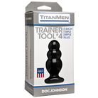 Titanmen Trainer Tool 4 Black Butt Plug - ACME Pleasure