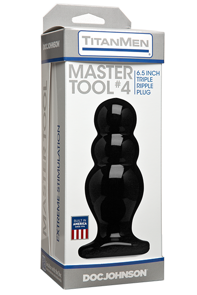 Titanmen Master Tool #4 Black Plug - ACME Pleasure