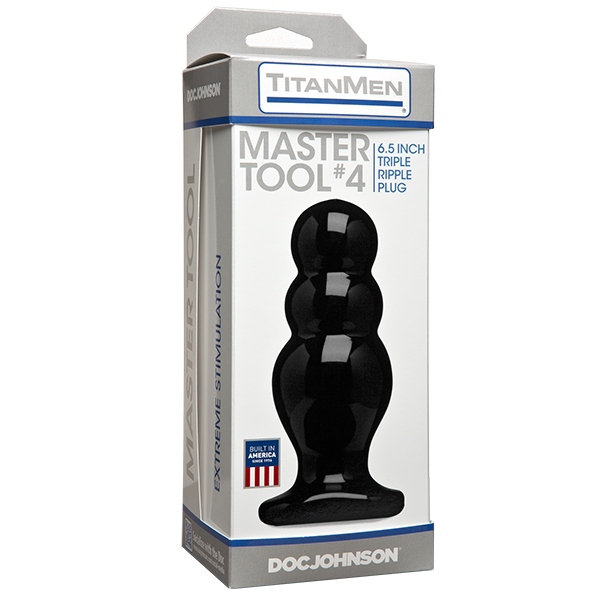 Titanmen Master Tool #4 Black Plug - ACME Pleasure