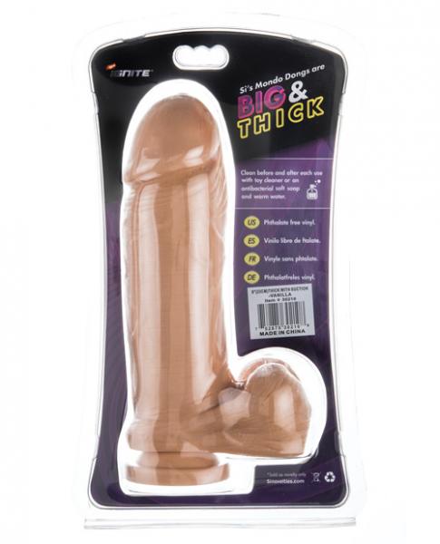 Thick Cock Balls 9 Inches Suction Cup Beige Dildo - ACME Pleasure