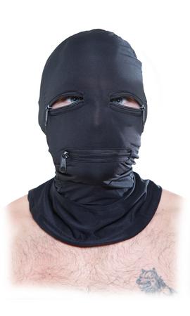 Fetish Fantasy Black Zipper Face Hood O/S - ACME Pleasure