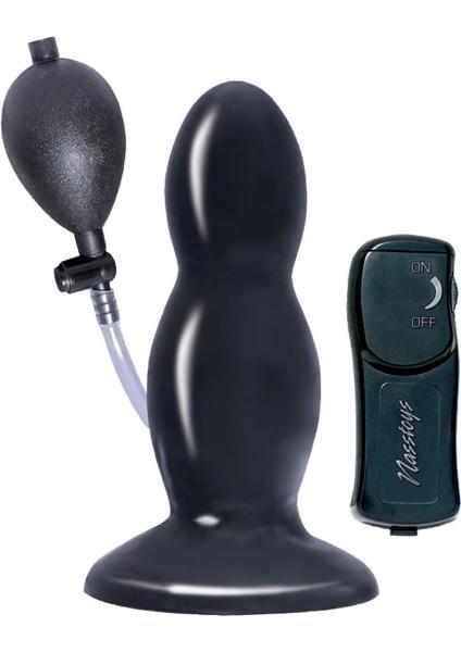 Ram Inflatable Vibrating Butt Plug - Black - ACME Pleasure