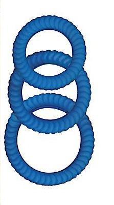 Ram Ultra Silicone Cocksweller C Rings Blue - ACME Pleasure