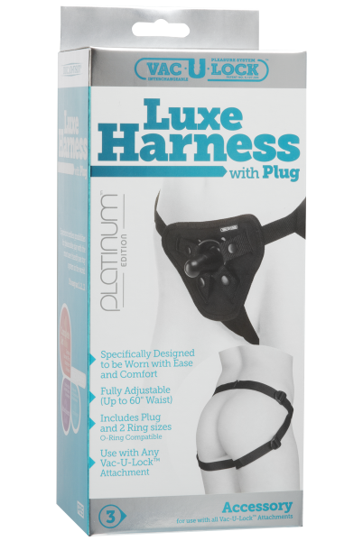 Vac-U-Lock Luxe Harness - Black - ACME Pleasure