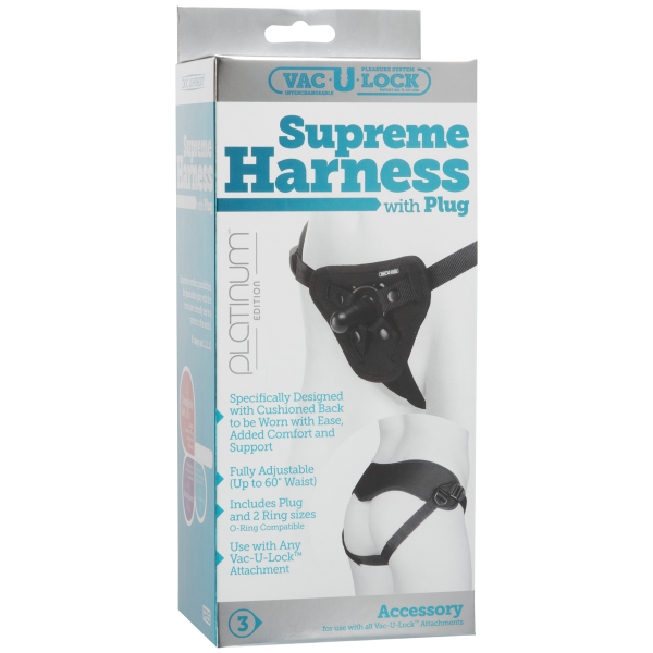 Vac-U-Lock Supreme Harness - Black - ACME Pleasure