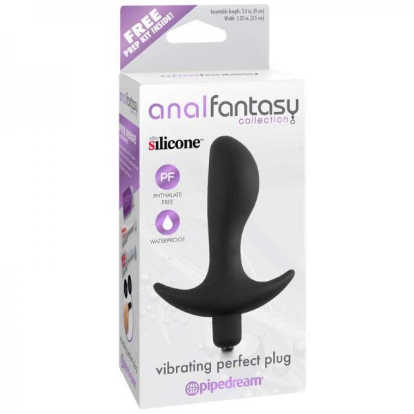 Anal Fantasy Vibrating Perfect Plug Black - ACME Pleasure