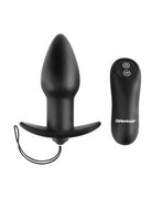 Anal Fantasy Remote Control Silicone Plug Black - ACME Pleasure