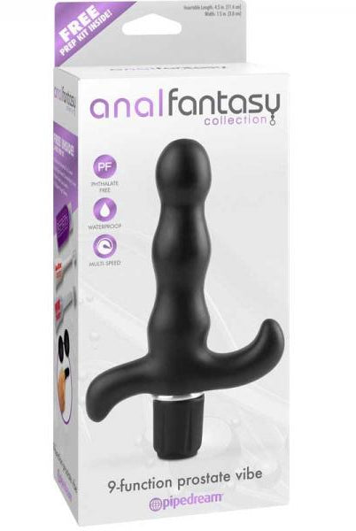 Anal Fantasy Prostate Vibe 9 Function Black - ACME Pleasure