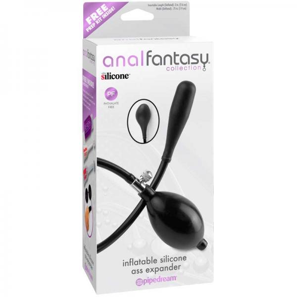 Anal Fantasy Inflatable Silicone Ass Expander Black - ACME Pleasure