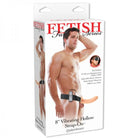 Vibrating Hollow Strap On 8 Inch - Beige - ACME Pleasure