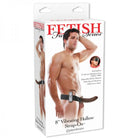 Fetish Fantasy 8in Vibrating Hollow Strap-on Brown - ACME Pleasure