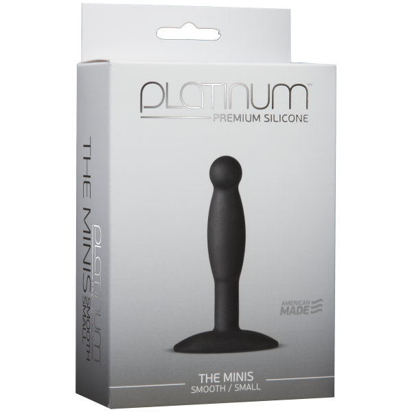 Platinum Premium Silicone The Minis Smooth Small Black - ACME Pleasure