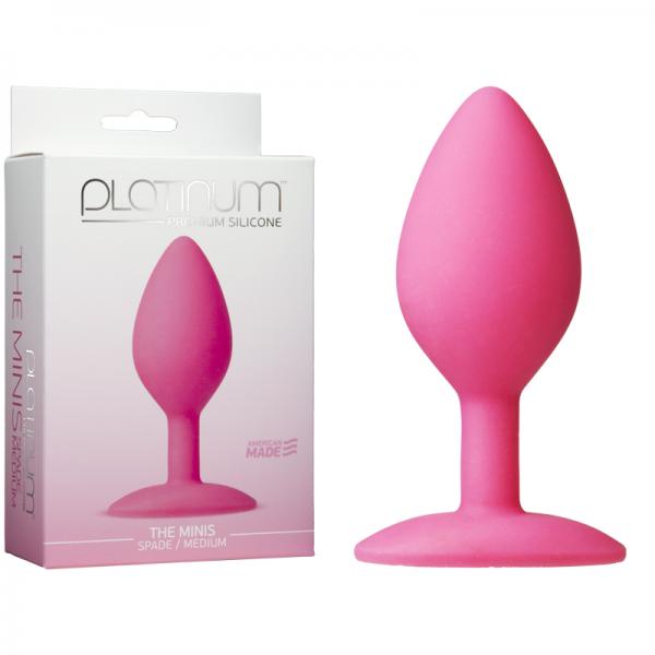 Platinum Premium Silicone The Minis Spade Medium Pink - ACME Pleasure