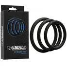 Optimale 3 Silicone C-Ring Set Thin Black - ACME Pleasure