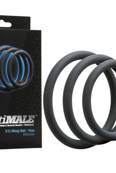 Optimale 3 C-Ring Thin Set Slate - ACME Pleasure