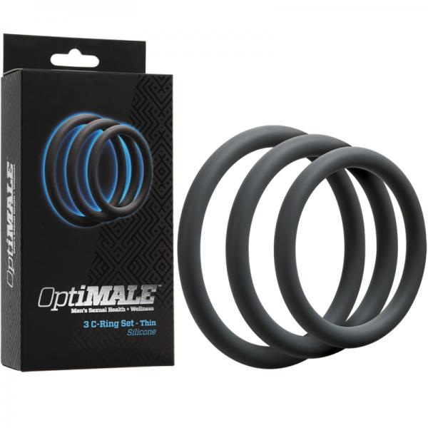 Optimale 3 C-Ring Thin Set Slate - ACME Pleasure