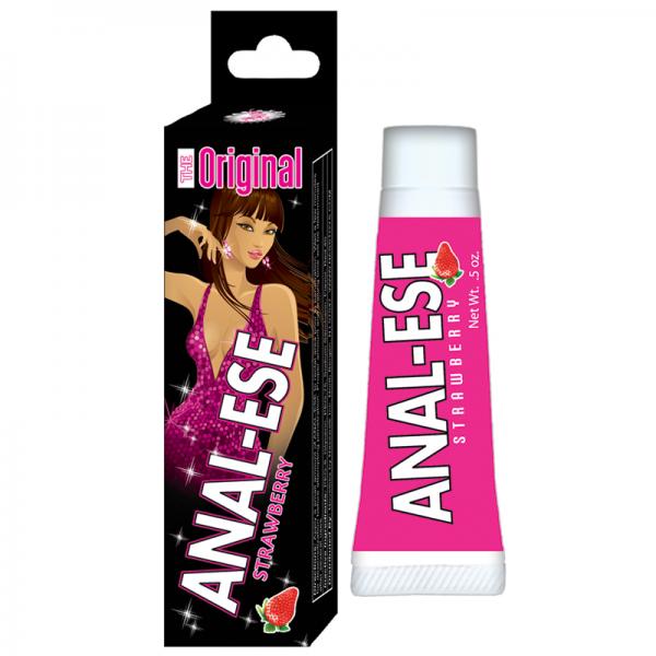 Anal-Ese Flavored Desensitizing Anal Gel Strawberry .5oz - ACME Pleasure