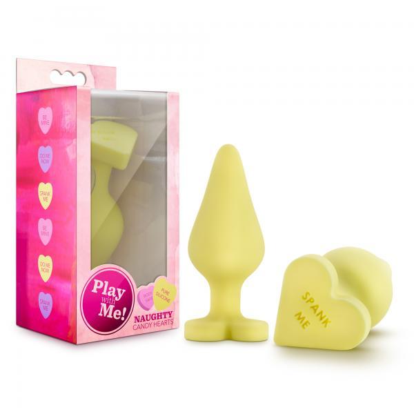 Naughty Candy Heart Yellow Butt Plug - ACME Pleasure