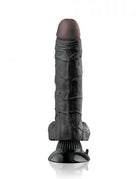 Real Feel Deluxe No 7 Black Vibrating Dildo - ACME Pleasure