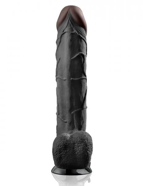 Real Feel Deluxe No.12 Black Vibrating Dildo - ACME Pleasure