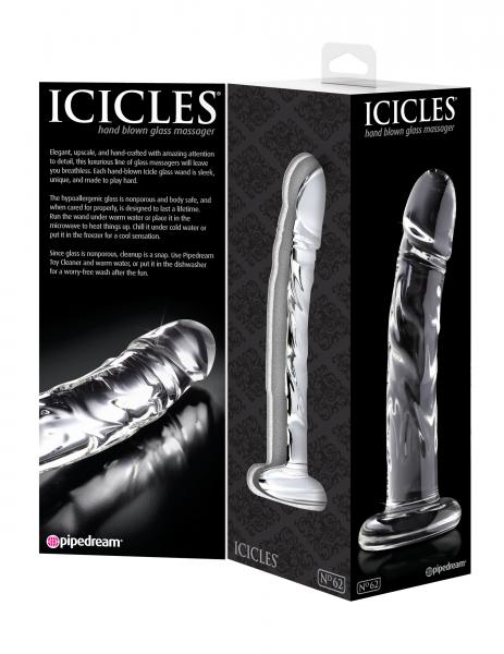 Icicles No. 62 Clear Glass Dildo - ACME Pleasure