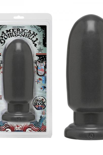 American Bombshell Shell Shock Large Anal Plug Gray - ACME Pleasure