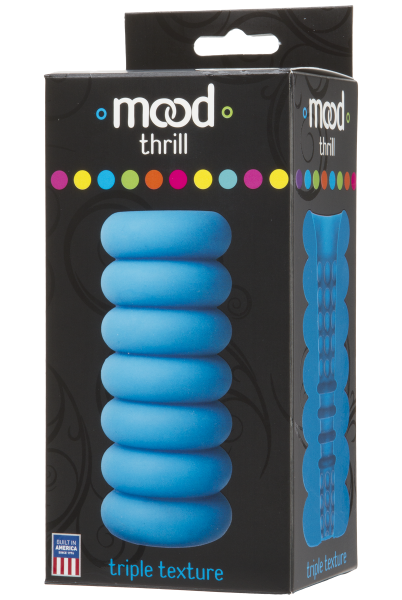 Mood Thrill Triple Texture Blue Stroker - ACME Pleasure