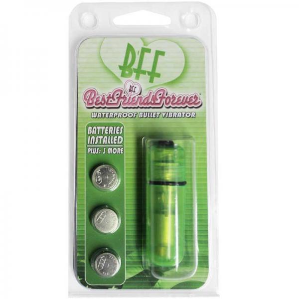 Bff Waterproof Vibrating Bullet Vibrator Green - ACME Pleasure