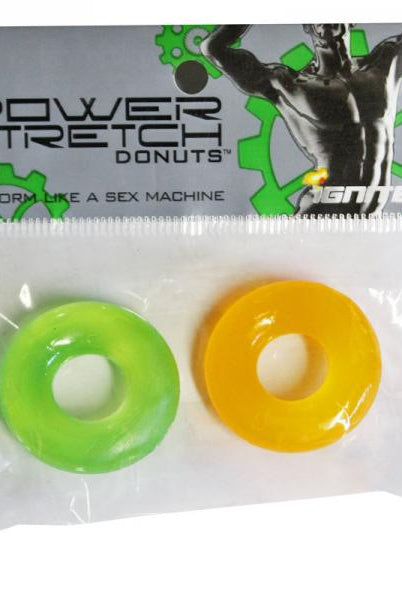 Power Stretch Donuts 2 Pack Orange/Green Rings - ACME Pleasure