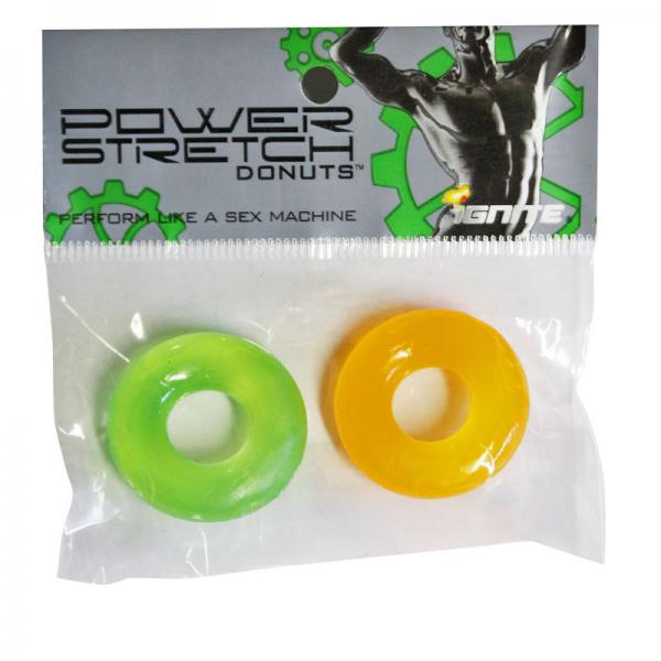 Power Stretch Donuts 2 Pack Orange/Green Rings - ACME Pleasure