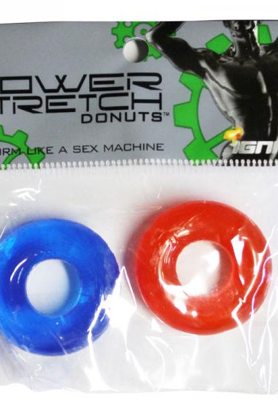Power Stretch Donuts 2 Pack Red Blue Rings - ACME Pleasure