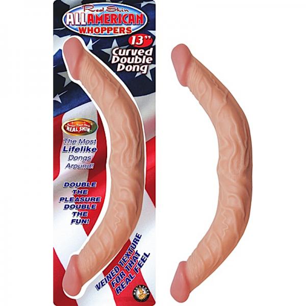 All American Whopper 13in Curved Double Dong - ACME Pleasure