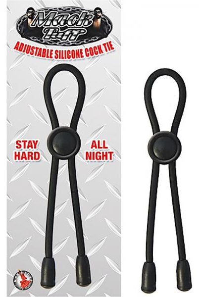 Adjustable Silicone Cock Tie Black - ACME Pleasure
