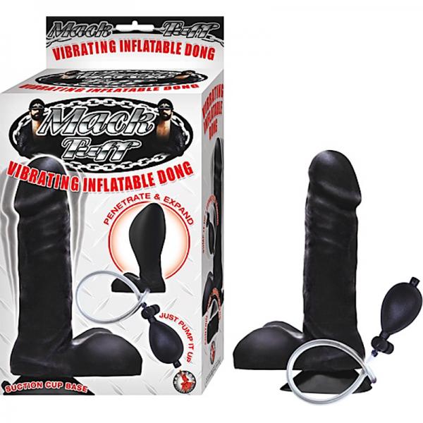 Vibrating Inflatable Dong Black - ACME Pleasure