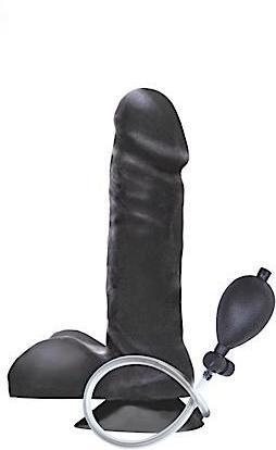 Vibrating Inflatable Dong Black - ACME Pleasure