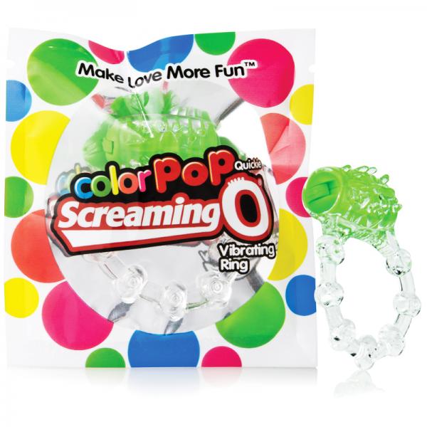 Color Pop Quickie Screaming O Green Vibrating Ring - ACME Pleasure