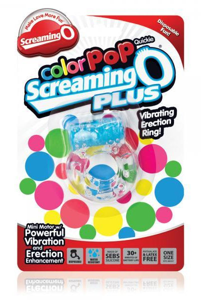 Color Pop Quickie Screaming O Plus Blue Ring - ACME Pleasure