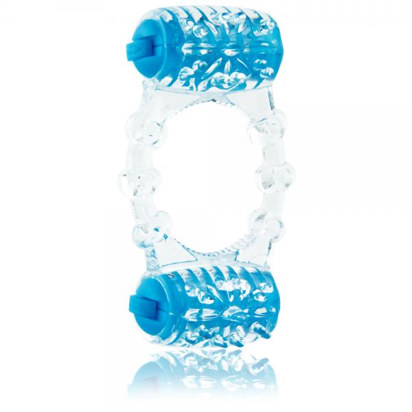 Color Pop Two O Quickie Blue Vibrating Ring - ACME Pleasure