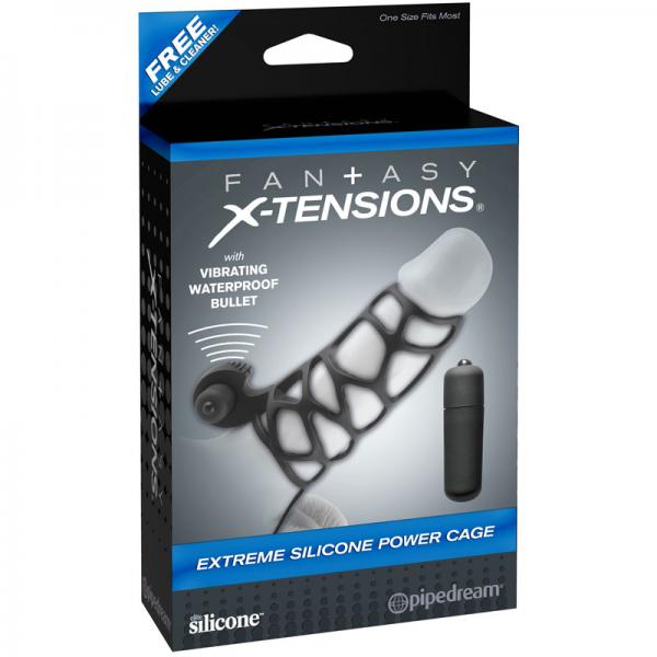 Extreme Silicone Power Cage Black - ACME Pleasure